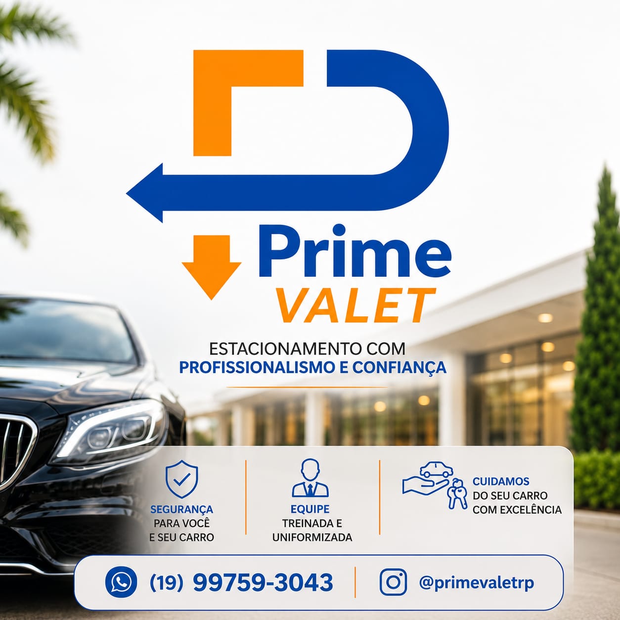 Apresentação da Prime Valet: profissionalismo, segurança e confiança